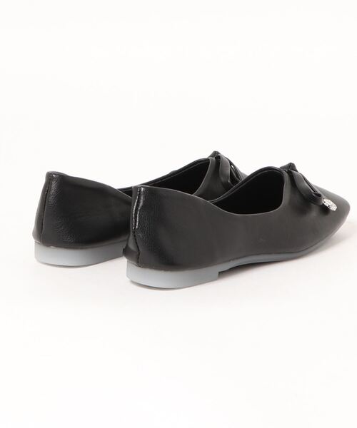 STYLEBLOCK（スタイルブロック）の「リボン付きレザータッチパンプス（パンプス・レディース・ブラック/ベージュ/イエロー・38/39/35/36/37）」の4枚目の写真