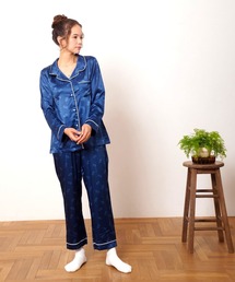 FRUIT OF THE LOOM（フルーツオブザルーム）の「【FRUIT OF THE LOOM】[WOMEN'S] サテンパジャマセット/長袖上下（ルームウェア/パジャマ・レディース）」