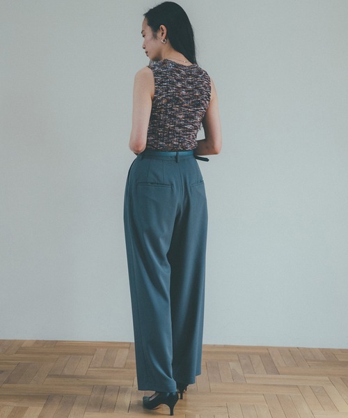 CLANE（クラネ）の「【CLANE(クラネ)】ベーシックタックパンツ