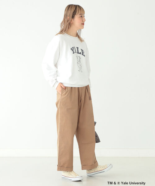 BEAMS BOY（ビームスボーイ）の「GRAMICCI × BEAMS BOY / 別注 太チノパンツ 21FW（チノパンツ・レディース・ベージュ/ブラック・ONE SIZE）」の8枚目の写真