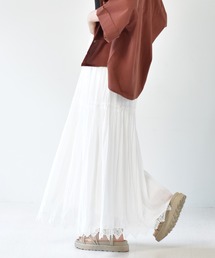 RETRO GIRL | 裾レースティアードスカート(スカート)