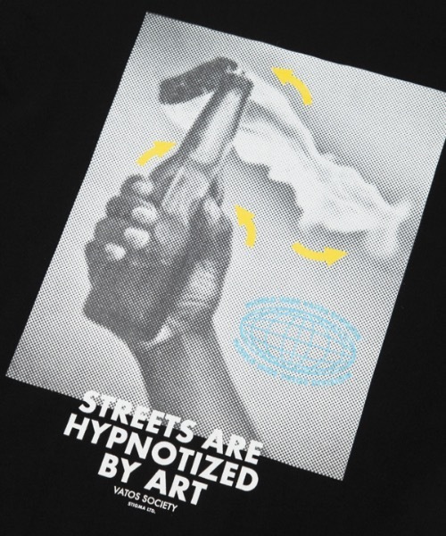 STIGMA（スティグマ）の「【STIGMA 】ストラグル スタンダードフィットティーシャツ / STRUGGLE STANDARD FIT T-SHIRTS（Tシャツ/カットソー・メンズ・ブラック/アイボリー・MEDIUM/X-LARGE/LARGE）」の11枚目の写真