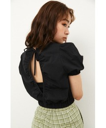 LAGUA GEM | BACK OPEN PUFF TOPS(シャツ/ブラウス)