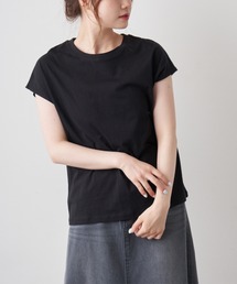 PUAL CE CIN | オーガニックコットンフレンチスリーブＴ(Tシャツ/カットソー)