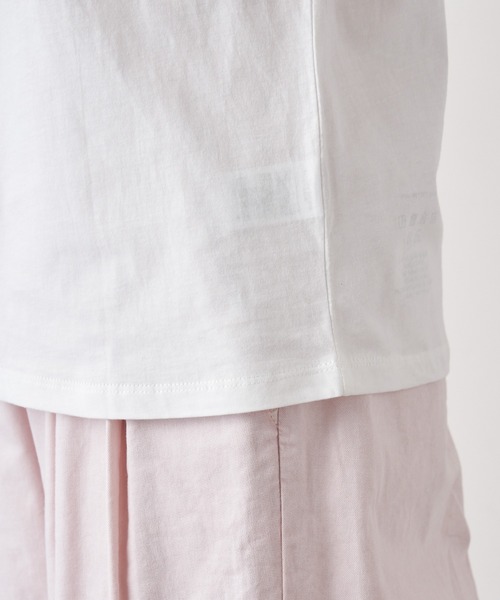 PUAL CE CIN(ピュアルセシン)の「オーガニックコットンフレンチスリーブT(Tシャツ/カットソー・レディース・チャコールグレー/ブラック/オフホワイト・FREE)」の13枚目の写真