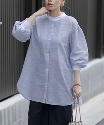 URBAN RESEARCH Sonny Label | 【WEB限定】バンドカラーシアサッカーブラウス(Tシャツ/カットソー)