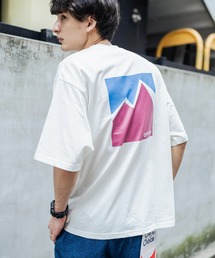OUTDOOR PRODUCTS アウトドアプロダクツ グラフィック 80年代 レトロ バックロゴ 半袖 プリントTEE