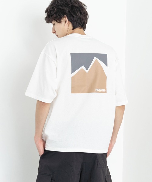 OUTDOOR PRODUCTS(アウトドアプロダクツ)の「OUTDOOR PRODUCTS アウトドアプロダクツ グラフィック 80年代 レトロ バックロゴ 半袖 プリントTEE(Tシャツ/カットソー・メンズ・ホワイト/ブラック/ネイビー/ブルー/グリーン/ホワイト系/ホワイト系1/ブラック系・M/L/XL)」の22枚目の写真