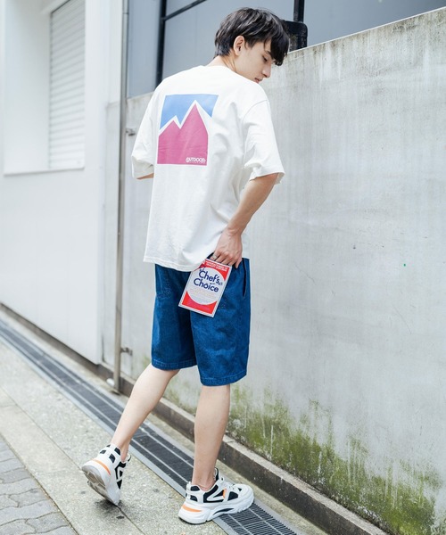 OUTDOOR PRODUCTS(アウトドアプロダクツ)の「OUTDOOR PRODUCTS アウトドアプロダクツ グラフィック 80年代 レトロ バックロゴ 半袖 プリントTEE(Tシャツ/カットソー・メンズ・ホワイト/ブラック/ネイビー/ブルー/グリーン/ホワイト系/ホワイト系1/ブラック系・M/L/XL)」の10枚目の写真