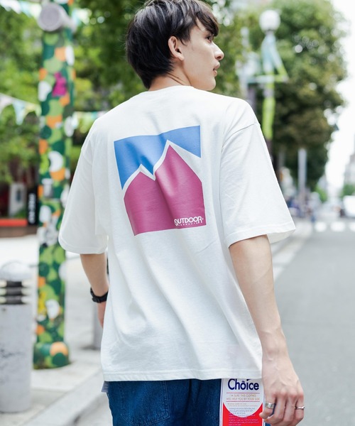 OUTDOOR PRODUCTS(アウトドアプロダクツ)の「OUTDOOR PRODUCTS アウトドアプロダクツ グラフィック 80年代 レトロ バックロゴ 半袖 プリントTEE(Tシャツ/カットソー・メンズ・ホワイト/ブラック/ネイビー/ブルー/グリーン/ホワイト系/ホワイト系1/ブラック系・M/L/XL)」の12枚目の写真