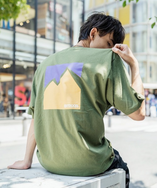 OUTDOOR PRODUCTS(アウトドアプロダクツ)の「OUTDOOR PRODUCTS アウトドアプロダクツ グラフィック 80年代 レトロ バックロゴ 半袖 プリントTEE(Tシャツ/カットソー・メンズ・ホワイト/ブラック/ネイビー/ブルー/グリーン/ホワイト系/ホワイト系1/ブラック系・M/L/XL)」の20枚目の写真