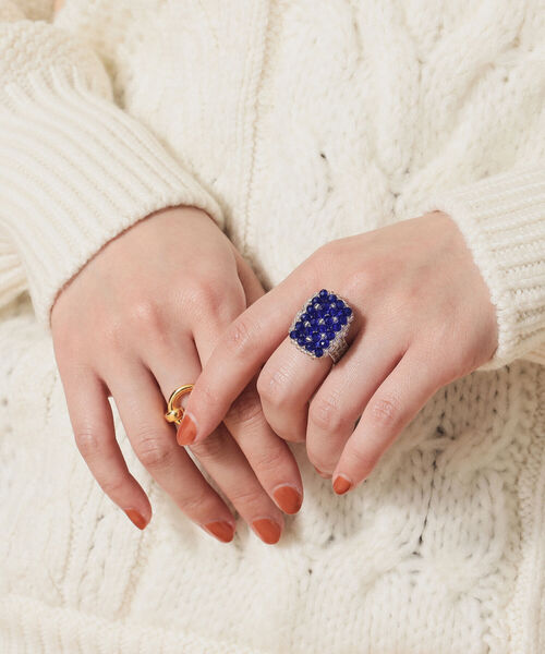 Ray BEAMS(レイビームス)の「designsix LONDON / Gem リング(リング・レディース・レッド/グレー/ピンク/グリーン/ブルー・ONE SIZE)」の15枚目の写真