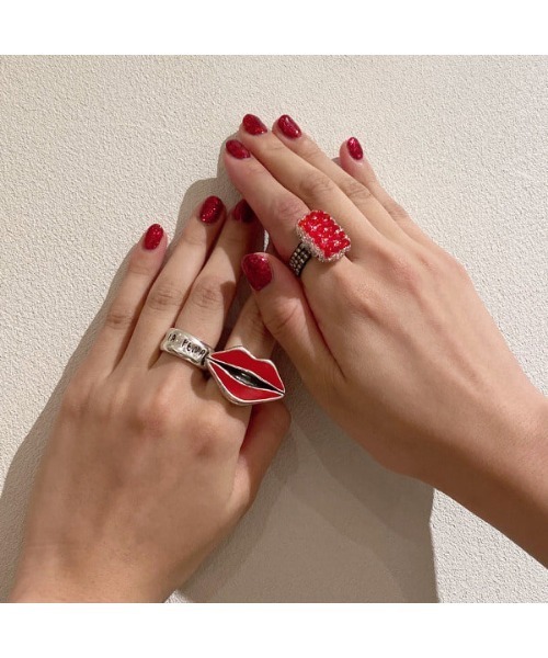 Ray BEAMS(レイビームス)の「designsix LONDON / Gem リング(リング・レディース・レッド/グレー/ピンク/グリーン/ブルー・ONE SIZE)」の22枚目の写真