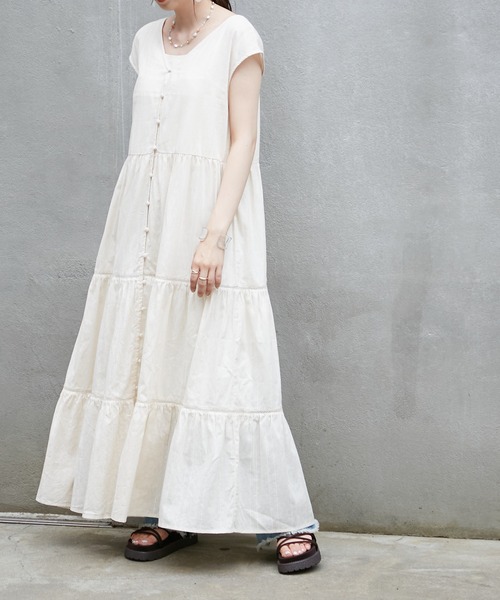 DISCOAT（ディスコート）の「コットンボイルハシゴレースティアード