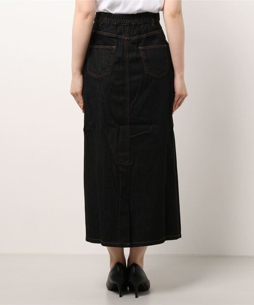 archives（アルシーヴ）の「デニムロングスカート（デニムスカート・レディース・ネイビー/アイボリー/ブラック・MEDIUM）」の5枚目の写真