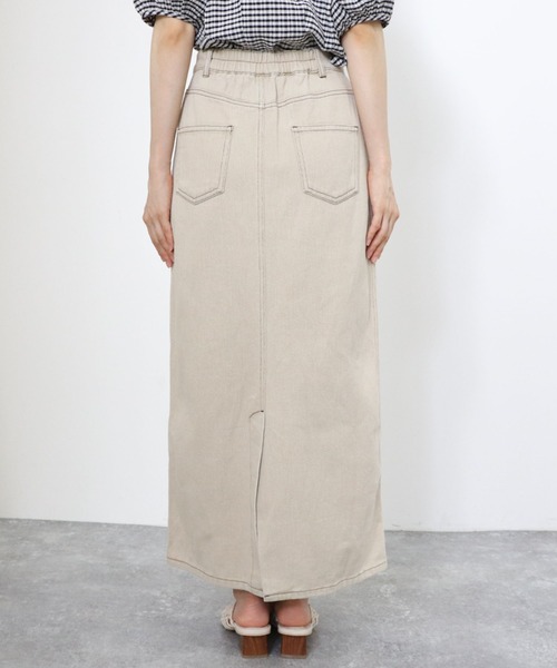 archives（アルシーヴ）の「デニムロングスカート（デニムスカート・レディース・ネイビー/アイボリー/ブラック・MEDIUM）」の18枚目の写真