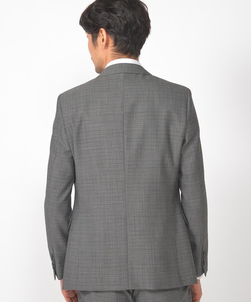 CROWDED CLOSET（クラウデッドクローゼット）の「TWピンチェック柄スーツ／別売りベストあり／2ピースビジネスセットアップスーツ（セットアップ・メンズ・ネイビー/グレー・01/02/03/04）」の6枚目の写真