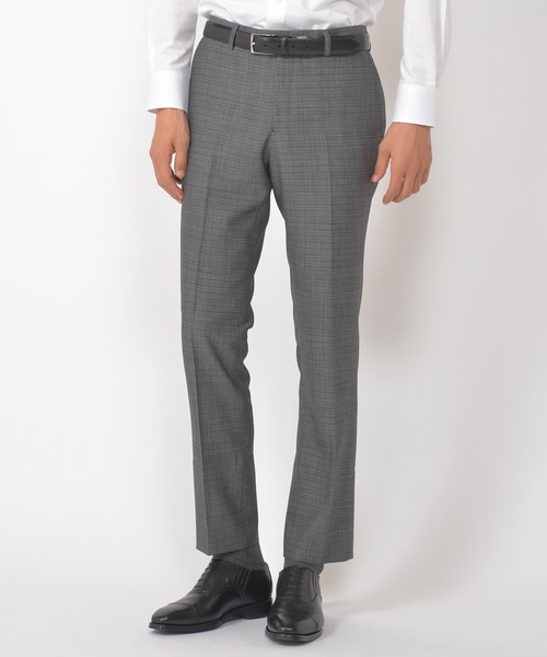 CROWDED CLOSET（クラウデッドクローゼット）の「TWピンチェック柄スーツ／別売りベストあり／2ピースビジネスセットアップスーツ（セットアップ・メンズ・ネイビー/グレー・01/02/03/04）」の7枚目の写真