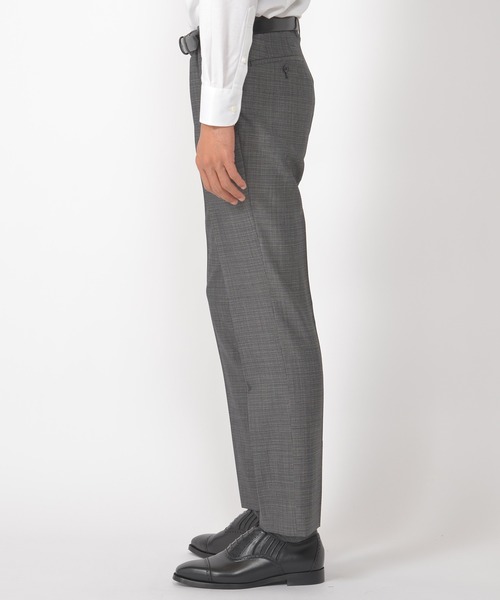 CROWDED CLOSET（クラウデッドクローゼット）の「TWピンチェック柄スーツ／別売りベストあり／2ピースビジネスセットアップスーツ（セットアップ・メンズ・ネイビー/グレー・01/02/03/04）」の8枚目の写真