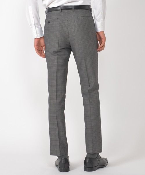 CROWDED CLOSET（クラウデッドクローゼット）の「TWピンチェック柄スーツ／別売りベストあり／2ピースビジネスセットアップスーツ（セットアップ・メンズ・ネイビー/グレー・01/02/03/04）」の9枚目の写真