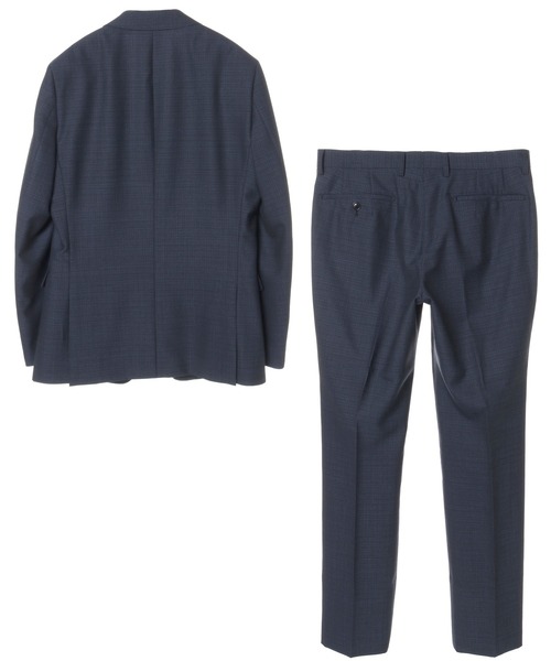 CROWDED CLOSET（クラウデッドクローゼット）の「TWピンチェック柄スーツ／別売りベストあり／2ピースビジネスセットアップスーツ（セットアップ・メンズ・ネイビー/グレー・01/02/03/04）」の22枚目の写真