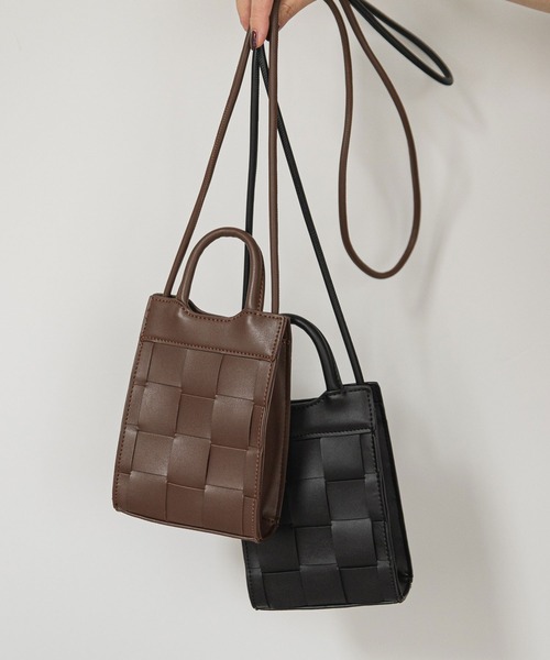 rectangle（レクタングル）の「メッシュショルダーバッグ（ショルダーバッグ・レディース・ブラック/グリーン/ベージュ/アイボリー/イエロー/ブラウン・FREE）」の13枚目の写真