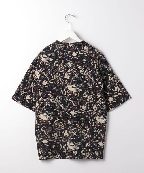 green label relaxing(グリーンレーベルリラクシング)の「<green label relaxing> ジャクソンポロック Tee Ⅰ Tシャツ(Tシャツ/カットソー・メンズ・ナチュラル/ブラック・L/M/XL/S)」の3枚目の写真