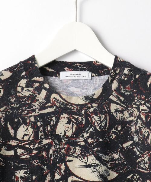 green label relaxing(グリーンレーベルリラクシング)の「<green label relaxing> ジャクソンポロック Tee Ⅰ Tシャツ(Tシャツ/カットソー・メンズ・ナチュラル/ブラック・L/M/XL/S)」の10枚目の写真