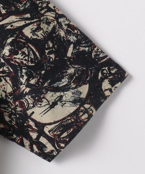 green label relaxing(グリーンレーベルリラクシング)の「<green label relaxing> ジャクソンポロック Tee Ⅰ Tシャツ(Tシャツ/カットソー・メンズ・ナチュラル/ブラック・L/M/XL/S)」の11枚目の写真