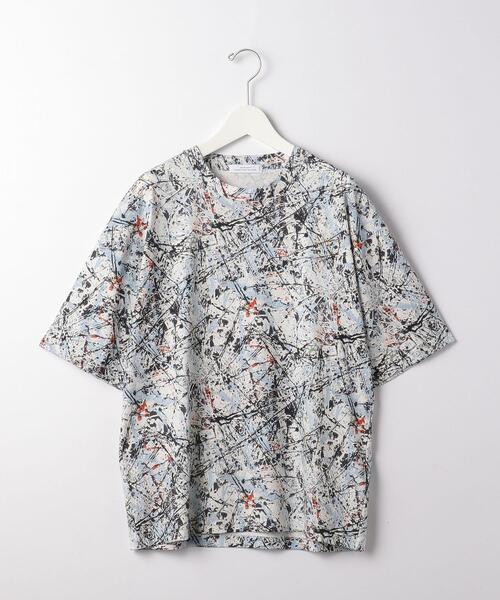 green label relaxing(グリーンレーベルリラクシング)の「<green label relaxing> ジャクソンポロック Tee Ⅰ Tシャツ(Tシャツ/カットソー・メンズ・ナチュラル/ブラック・L/M/XL/S)」の14枚目の写真