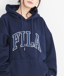 【FILA/フィラ】WEB限定 カレッジロゴ ビックシルエット スウェット パーカー フーディー