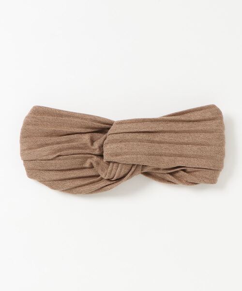 CONTROL FREAK(コントロールフリーク)の「CONTROL FREAK(コントロールフリーク)ニットプリーツヘアバンド(ヘアバンド・レディース・ベージュ・FREE)」の1枚目の写真