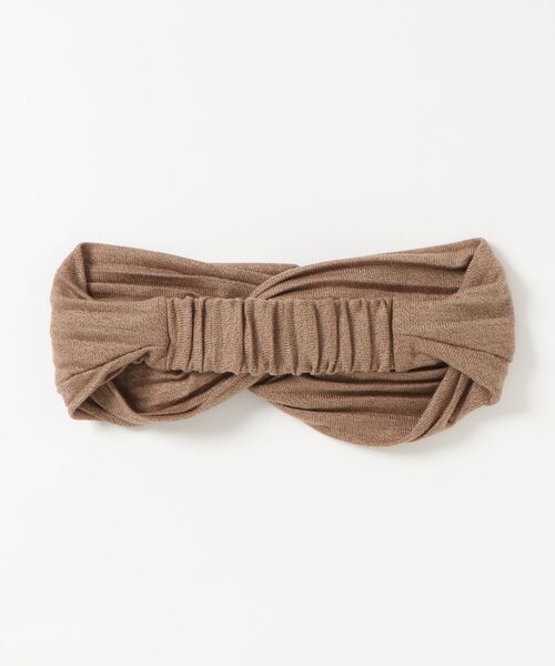 CONTROL FREAK(コントロールフリーク)の「CONTROL FREAK(コントロールフリーク)ニットプリーツヘアバンド(ヘアバンド・レディース・ベージュ・FREE)」の2枚目の写真
