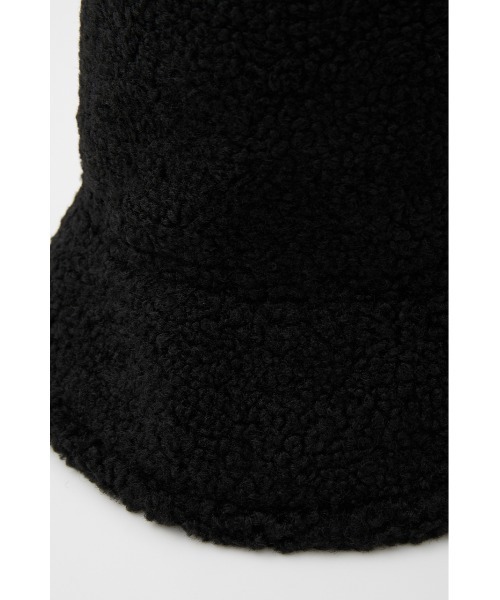 SLY（スライ）の「F MOUTON 2WAY BUCKET HAT ムートン バケット ハット（ハット・レディース・キャメル/ブラック・FREE）」の3枚目の写真