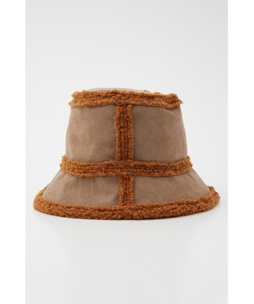 SLY（スライ）の「F MOUTON 2WAY BUCKET HAT ムートン バケット ハット（ハット・レディース・キャメル/ブラック・FREE）」の10枚目の写真
