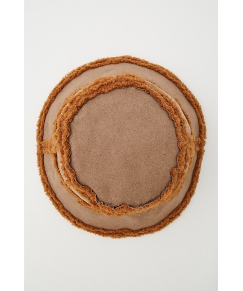 SLY（スライ）の「F MOUTON 2WAY BUCKET HAT ムートン バケット ハット（ハット・レディース・キャメル/ブラック・FREE）」の7枚目の写真