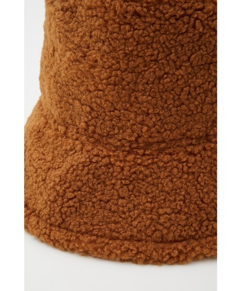 SLY（スライ）の「F MOUTON 2WAY BUCKET HAT ムートン バケット ハット（ハット・レディース・キャメル/ブラック・FREE）」の12枚目の写真