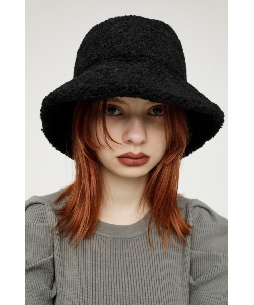 【YVES SALOMON】ムートン バケットハット SLY（スライ）の「F MOUTON 2WAY BUCKET HAT ムートン バケット