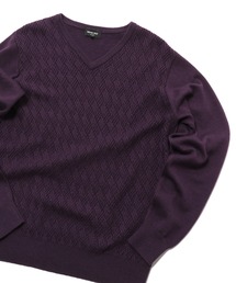 MEN'S BIGI | 12Gジャガードニット(ニット/セーター)