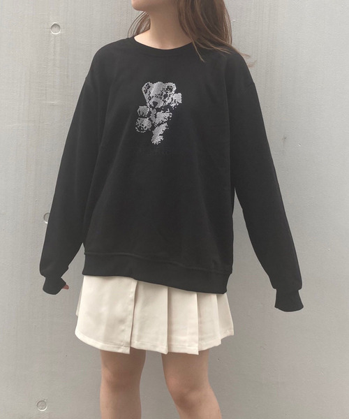 titty＆Co. PETIT（ティティアンドコープティ）の「【titty&Co.PETIT】キラくまスウェットTee（Tシャツ/カットソー・レディース・ホワイト系その他/ブラック系その他2/ホワイト系その他2/ブラック系その他・FREE）」の3枚目の写真