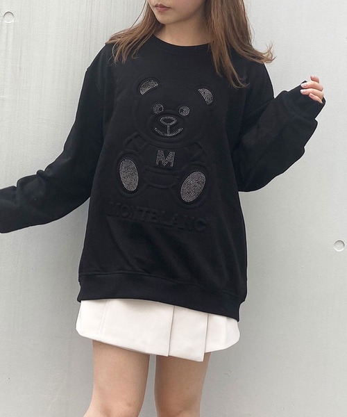 titty＆Co. PETIT（ティティアンドコープティ）の「【titty&Co.PETIT】キラくまスウェットTee（Tシャツ/カットソー・レディース・ホワイト系その他/ブラック系その他2/ホワイト系その他2/ブラック系その他・FREE）」の4枚目の写真