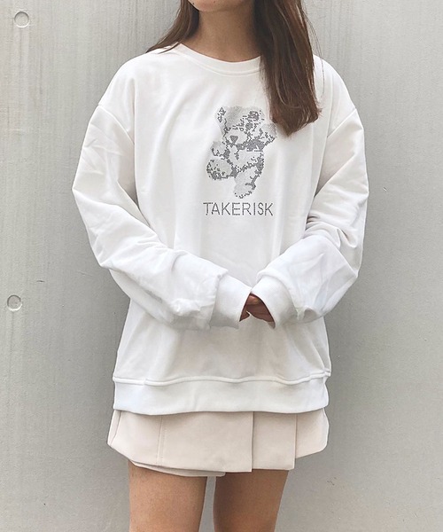 titty＆Co. PETIT（ティティアンドコープティ）の「【titty&Co.PETIT】キラくまスウェットTee（Tシャツ/カットソー・レディース・ホワイト系その他/ブラック系その他2/ホワイト系その他2/ブラック系その他・FREE）」の5枚目の写真