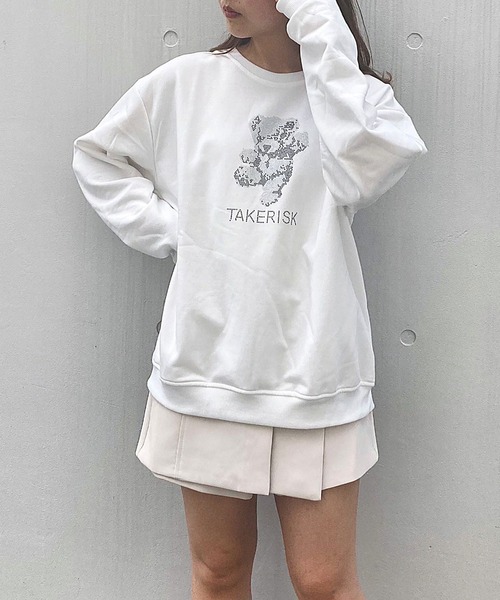 titty＆Co. PETIT（ティティアンドコープティ）の「【titty&Co.PETIT】キラくまスウェットTee（Tシャツ/カットソー・レディース・ホワイト系その他/ブラック系その他2/ホワイト系その他2/ブラック系その他・FREE）」の6枚目の写真