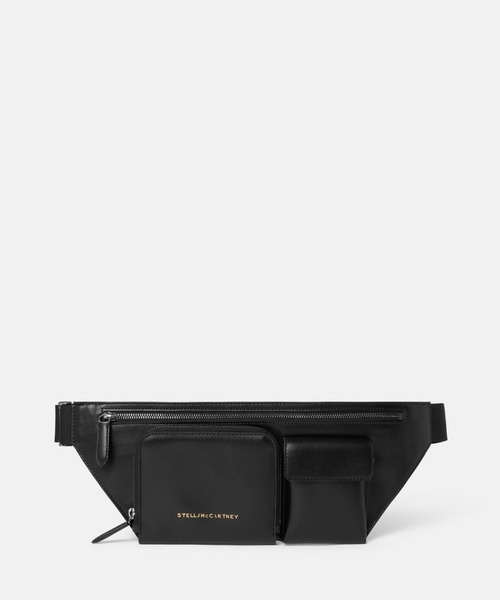 STELLA McCARTNEY(ステラマッカートニー)の「Zip It / ジップイット(ボディバッグ/ウエストポーチ・レディース・サンドベージュ/ブラック・ONE SIZE)」の2枚目の写真