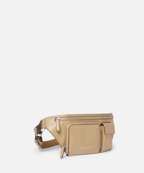 STELLA McCARTNEY(ステラマッカートニー)の「Zip It / ジップイット(ボディバッグ/ウエストポーチ・レディース・サンドベージュ/ブラック・ONE SIZE)」の7枚目の写真