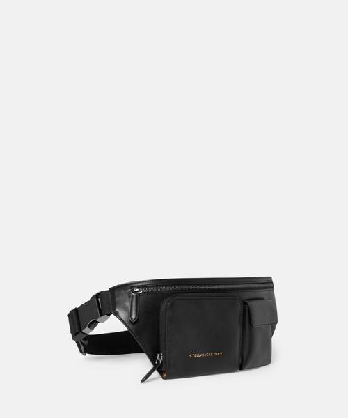 STELLA McCARTNEY(ステラマッカートニー)の「Zip It / ジップイット(ボディバッグ/ウエストポーチ・レディース・サンドベージュ/ブラック・ONE SIZE)」の3枚目の写真