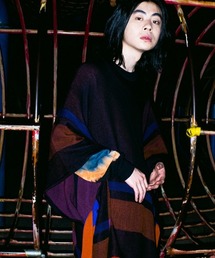 EFFECTEN | mcg2937-St. Pitts knit poncho セントピッツニットポンチョ(ポンチョ)