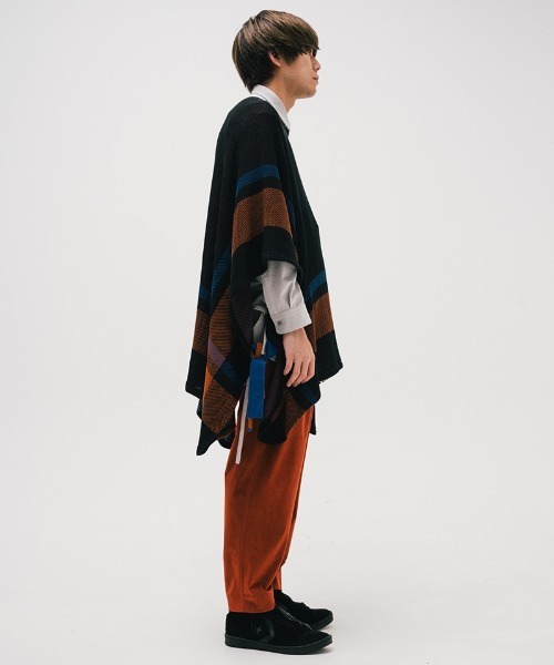 EFFECTEN（エフェクテン）の「mcg2937-St. Pitts knit poncho セントピッツニットポンチョ（ポンチョ・メンズ・ブラック系その他・FREE）」の13枚目の写真