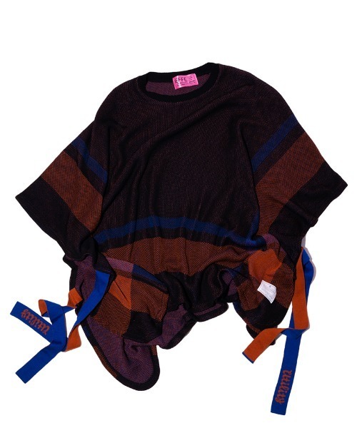 EFFECTEN（エフェクテン）の「mcg2937-St. Pitts knit poncho セントピッツニットポンチョ（ポンチョ・メンズ・ブラック系その他・FREE）」の14枚目の写真
