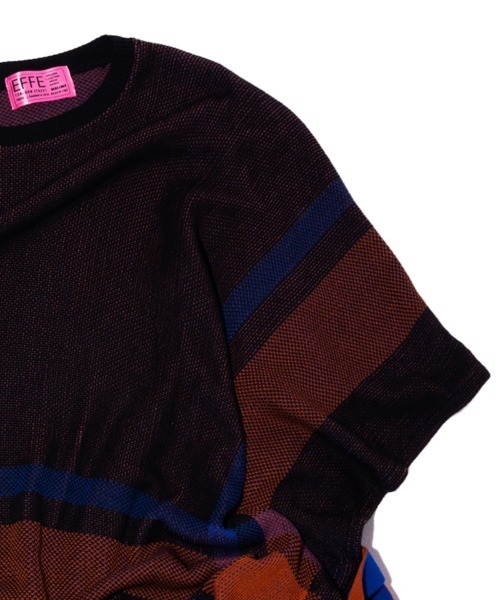 EFFECTEN（エフェクテン）の「mcg2937-St. Pitts knit poncho セントピッツニットポンチョ（ポンチョ・メンズ・ブラック系その他・FREE）」の3枚目の写真